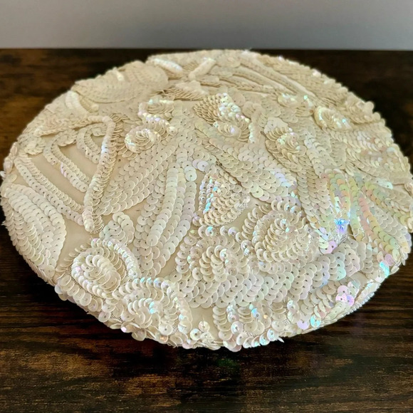 Claire Rivard Accessories - •SOLD•|Vintage| 1950s Claire Rivard  Off-White French Bridal Hat